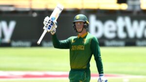Fourth ODI World Cup fifty for Rassie van der Dussen